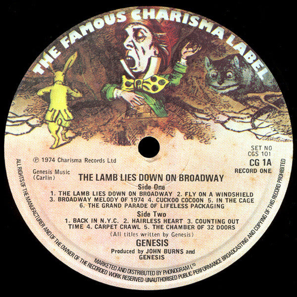 Genesis : The Lamb Lies Down On Broadway (2xLP, Album, RE)
