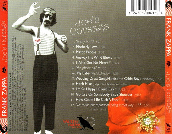 Frank Zappa : Joe's Corsage (CD, Album, Comp)