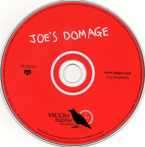 Frank Zappa : Joe's Domage (CD, Album)