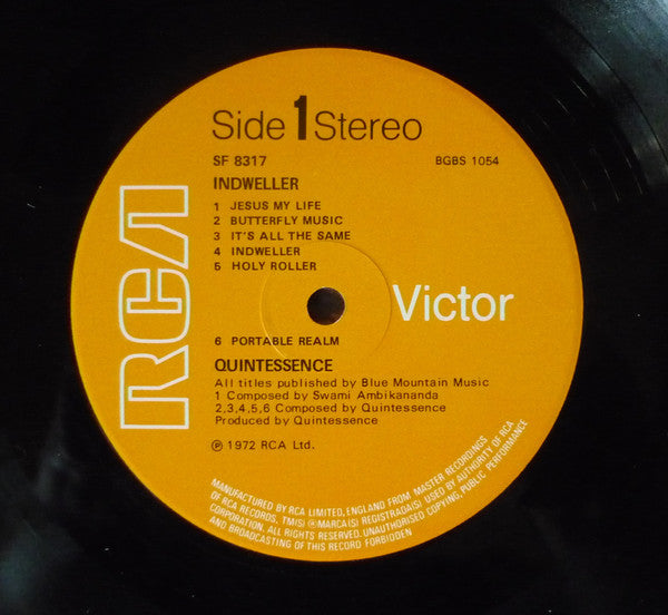 Quintessence (3) : Indweller (LP, Album)