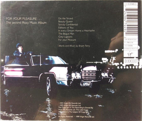 Roxy Music : For Your Pleasure (HDCD, Album, RE, ims)