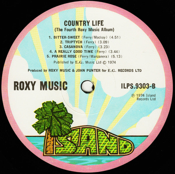 Roxy Music : Country Life (LP, Album, Str)