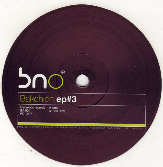 Various : Bakchich EP#3 (12", EP)