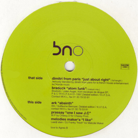 Various : Bakchich EP#3 (12", EP)