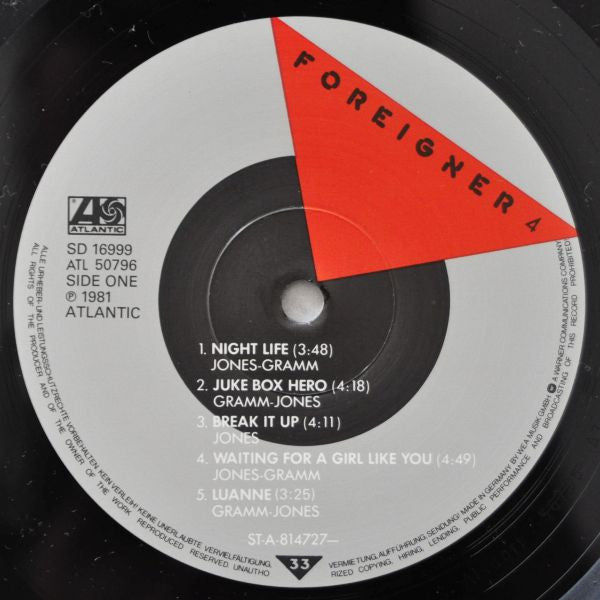 Foreigner : 4 (LP, Album)