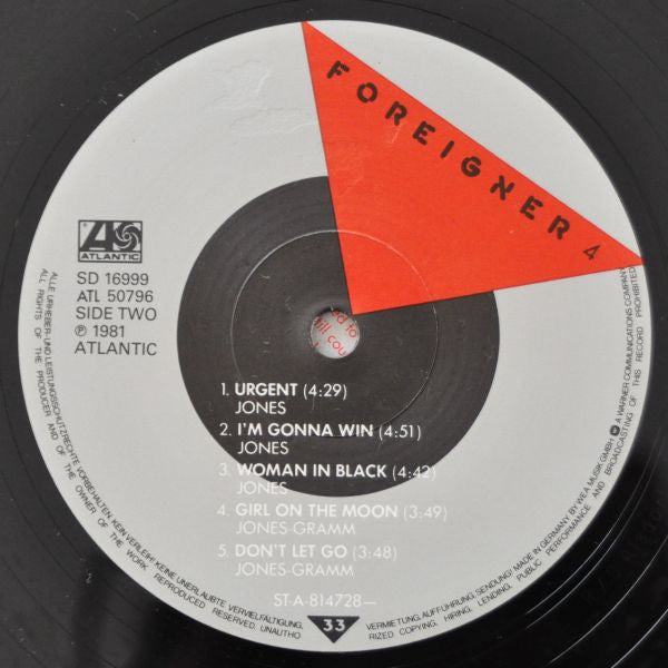 Foreigner : 4 (LP, Album)