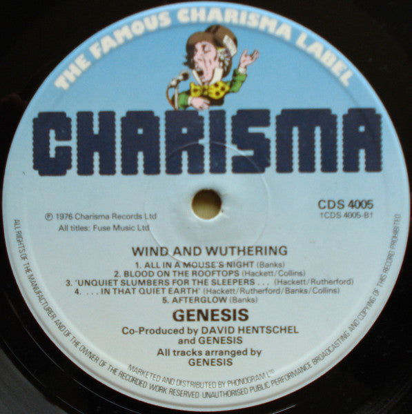 Genesis : Wind & Wuthering (LP, Album, RE, Blu)