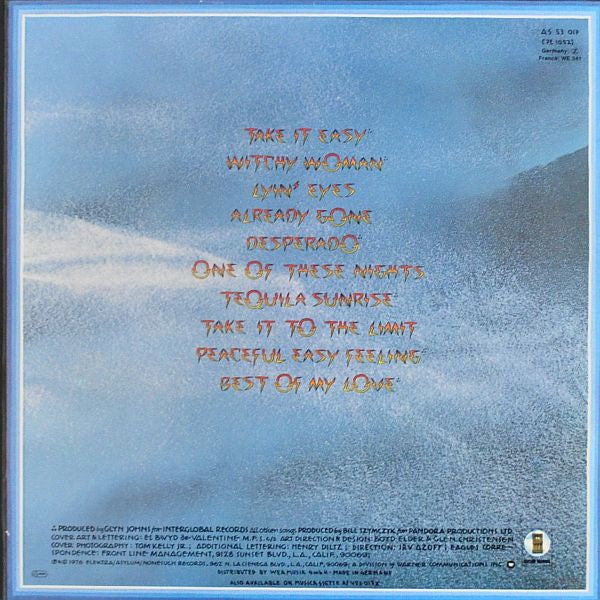 Eagles : Their Greatest Hits 1971-1975 (LP, Album, Comp, RE, Emb)