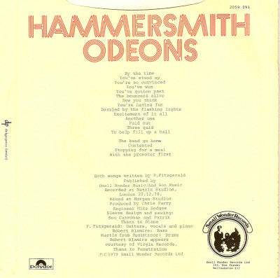 Patrik Fitzgerald : All Sewn Up (7", Single)