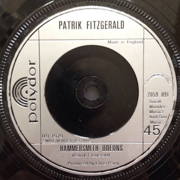 Patrik Fitzgerald : All Sewn Up (7", Single)
