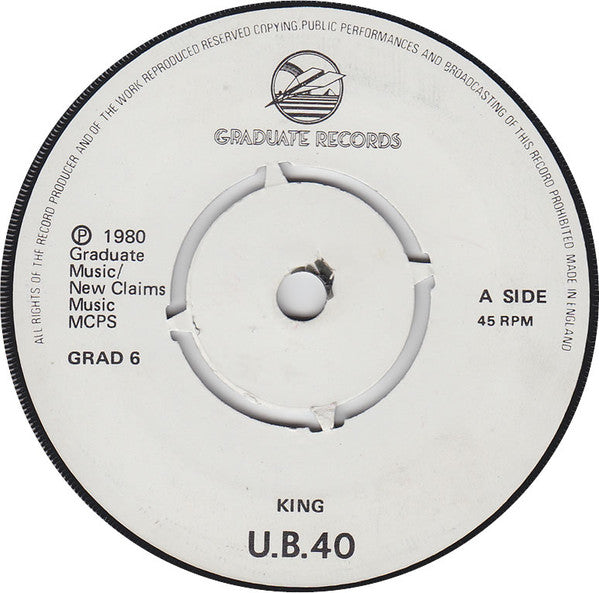 U.B. 40* : King / Food For Thought (7", Pus)