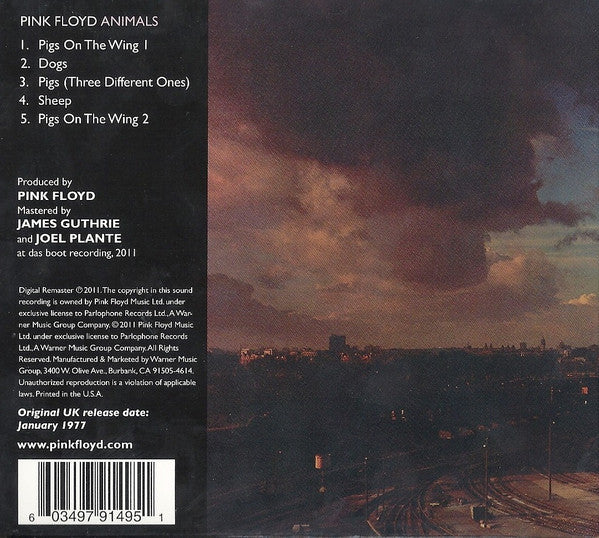 Pink Floyd : Animals (CD, Album, RE, RM, Car)