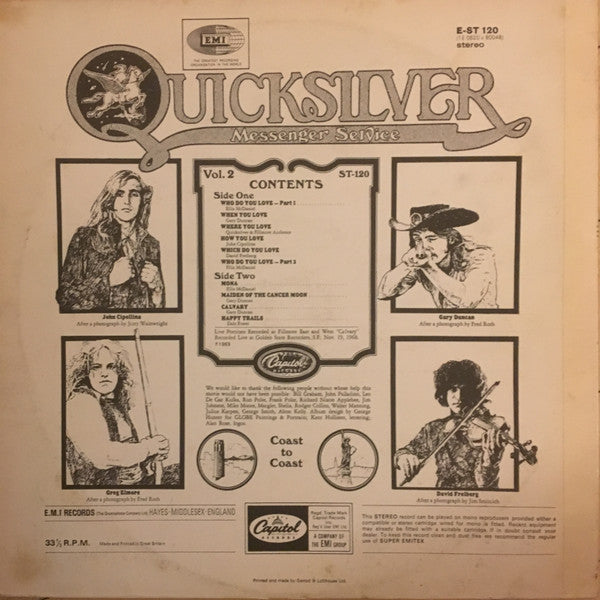 Quicksilver Messenger Service : Happy Trails (LP, Album, RE, Red)