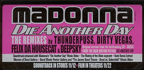 Madonna : Die Another Day (The Remixes) (2x12", Promo)
