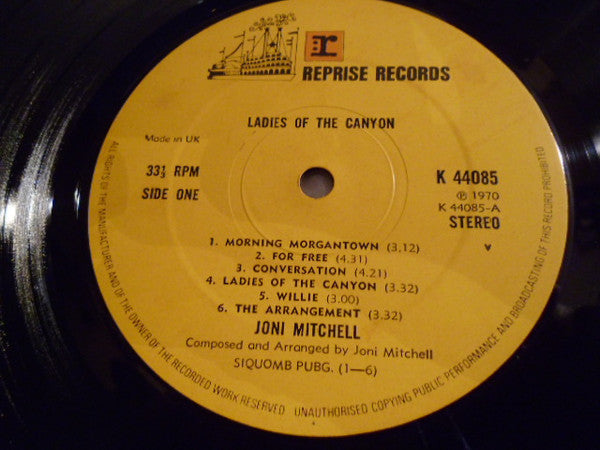 Joni Mitchell : Ladies Of The Canyon (LP, Album, RE)