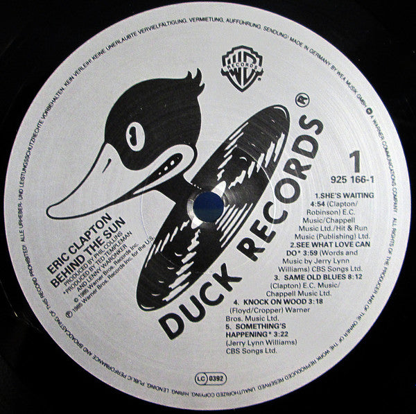 Eric Clapton : Behind The Sun (LP, Album, WE )