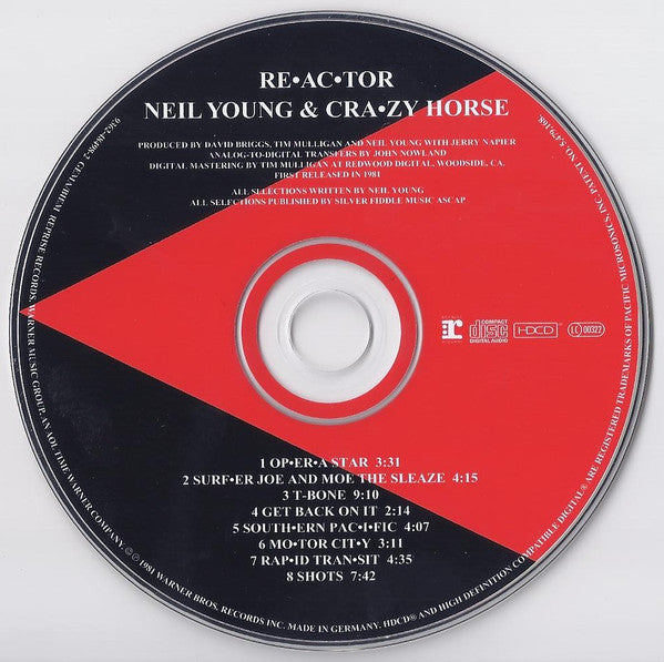 Neil Young & Crazy Horse : Reactor (HDCD, Album, RE)