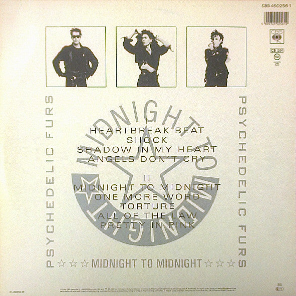 Psychedelic Furs* : Midnight To Midnight (LP, Album)