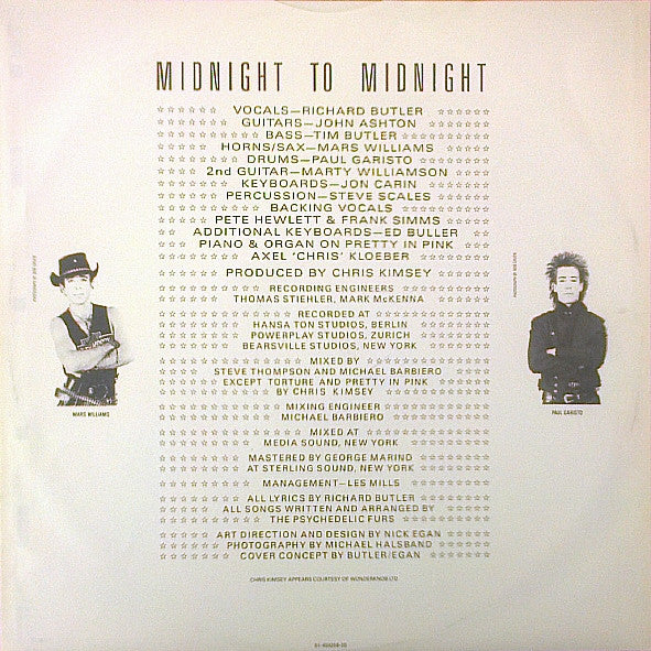 Psychedelic Furs* : Midnight To Midnight (LP, Album)