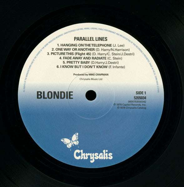 Blondie : Parallel Lines (LP, Album, RE, 180)