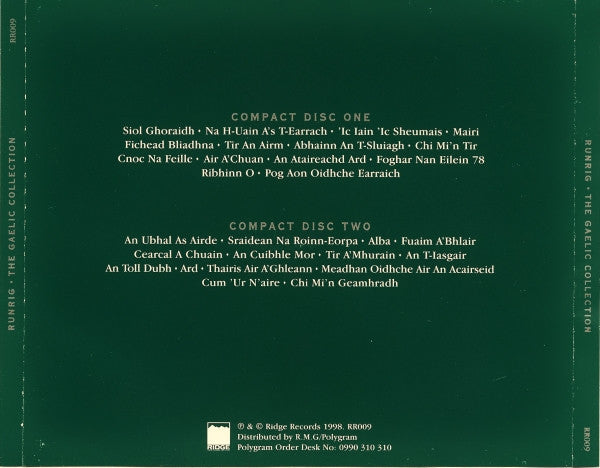 Runrig : The Gaelic Collection (1973-1998) (2xCD, Comp, RM)