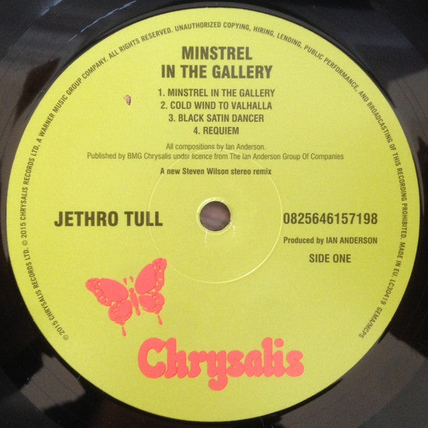 Jethro Tull : Minstrel In The Gallery (40th Anniversary LP Édition) (LP, Album, RE, RM, 180)