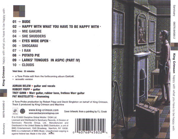 King Crimson : Happy With What You Have To Be Happy With (CD, EP)