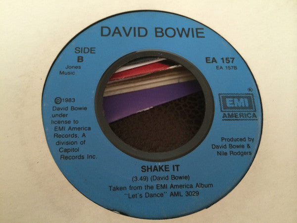 David Bowie : China Girl (7", Single, Blu)