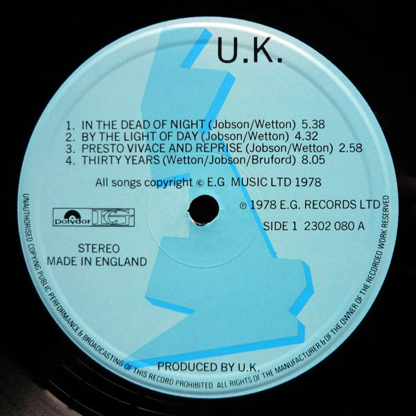 U.K.* : U.K. (LP, Album)