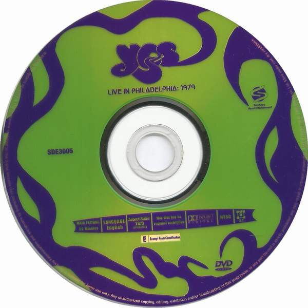 Yes : Live In Philadelphia: 1979 (DVD, Multichannel, NTSC)