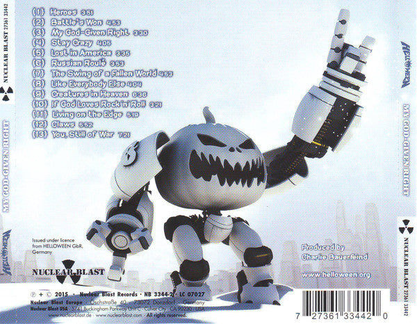 Helloween : My God-Given Right (CD, Album)