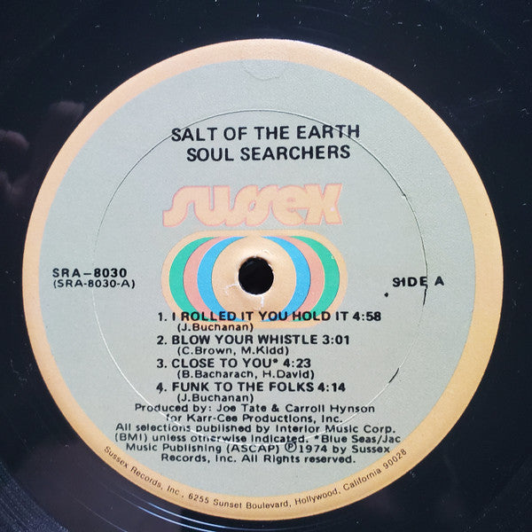 The Soul Searchers : Salt Of The Earth (LP, Album, Son)