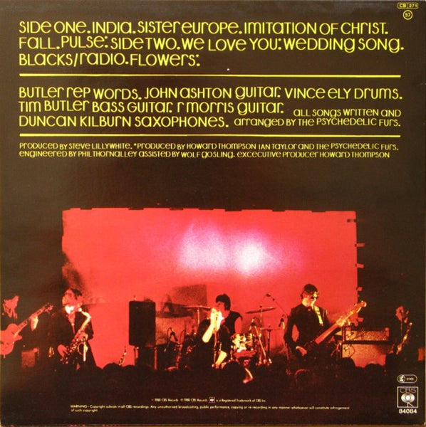 The Psychedelic Furs : The Psychedelic Furs (LP, Album, Pin)