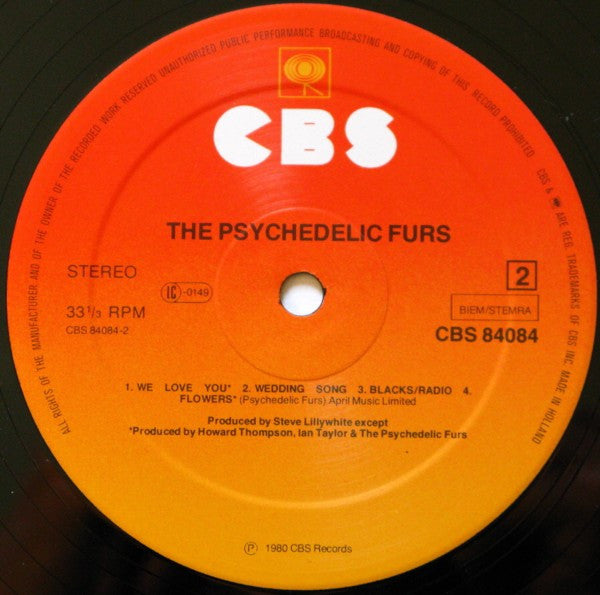 The Psychedelic Furs : The Psychedelic Furs (LP, Album, Pin)