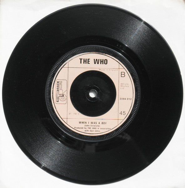 The Who : Let's See Action (7", Single, RE, Cre)