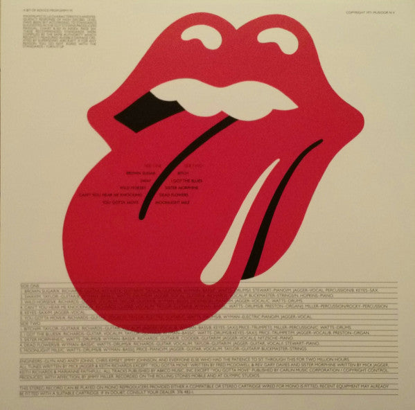 The Rolling Stones : Sticky Fingers (LP, Album, RE, RM, 180)