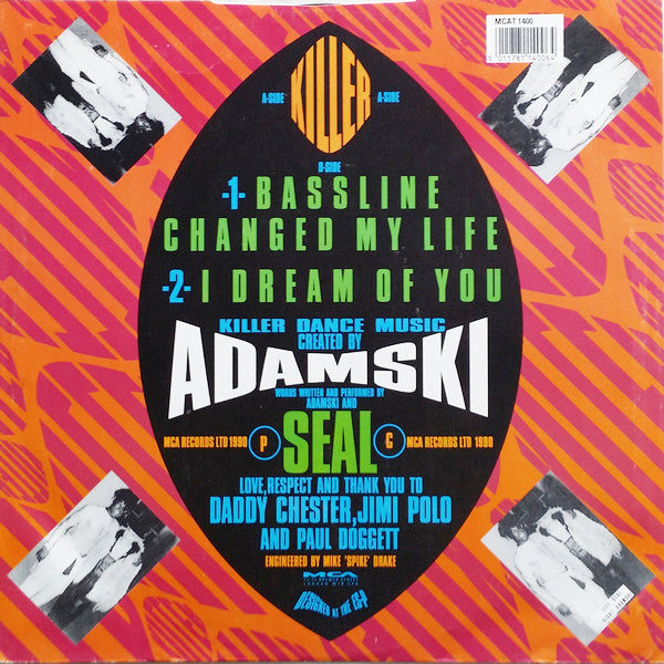 Adamski : Killer (12", Single)