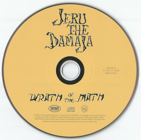 Jeru The Damaja : Wrath Of The Math (CD, Album, RP, Dis)