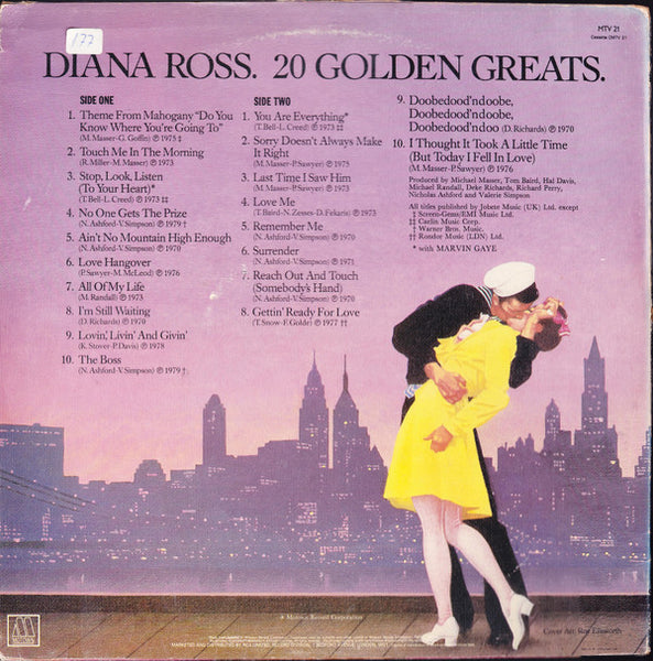 Diana Ross : 20 Golden Greats (LP, Comp, RE, RP)