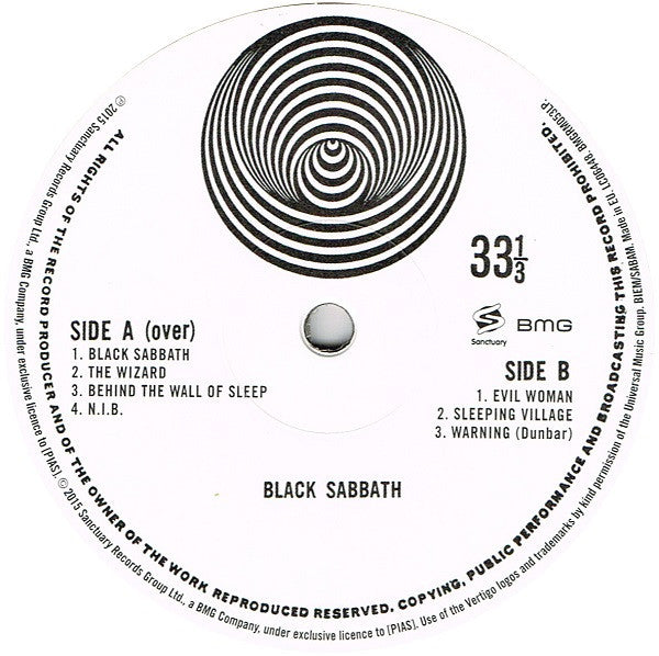 Black Sabbath : Black Sabbath (LP, Album, RE, 180 + CD, Album, RE)