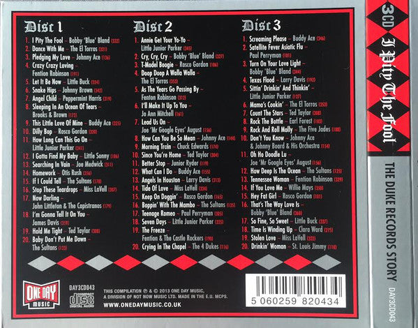 Various : I Pity The Fool (The Duke Records Story) (3xCD, Comp)