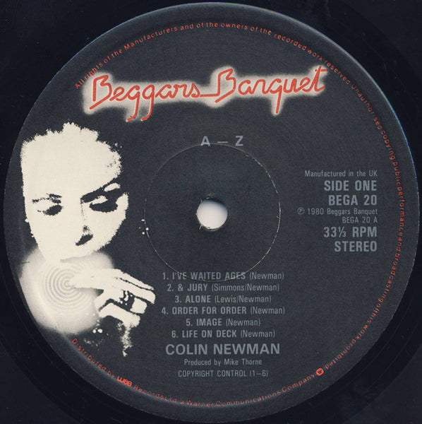 Colin Newman : A-Z (LP, Album)