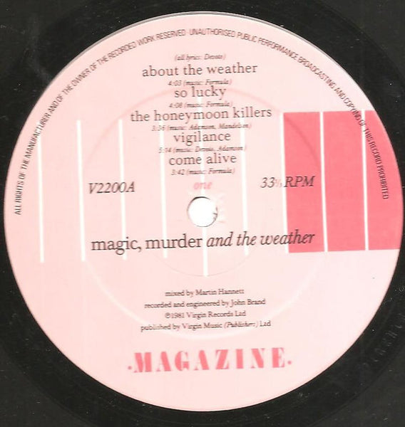 Magazine : Magic, Murder And The Weather (LP, Album)