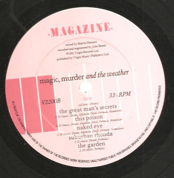 Magazine : Magic, Murder And The Weather (LP, Album)