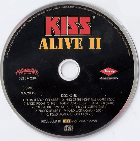 Kiss : Alive II (2xCD, Album, RM, RP)