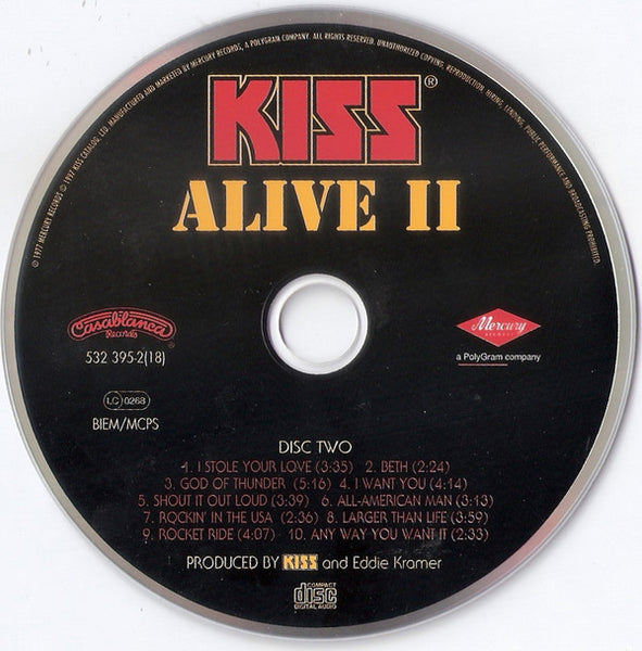 Kiss : Alive II (2xCD, Album, RM, RP)