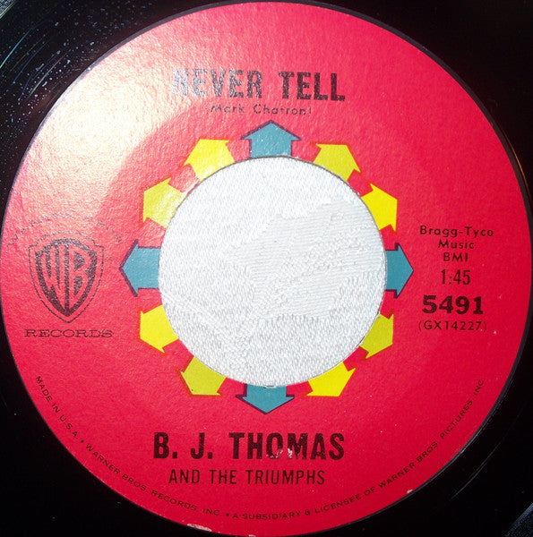B.J. Thomas And The Triumphs (2) : Billy And Sue (7")