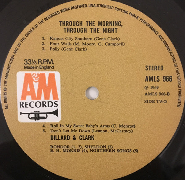 Dillard & Clark : Through The Morning Through The Night (LP, Album)