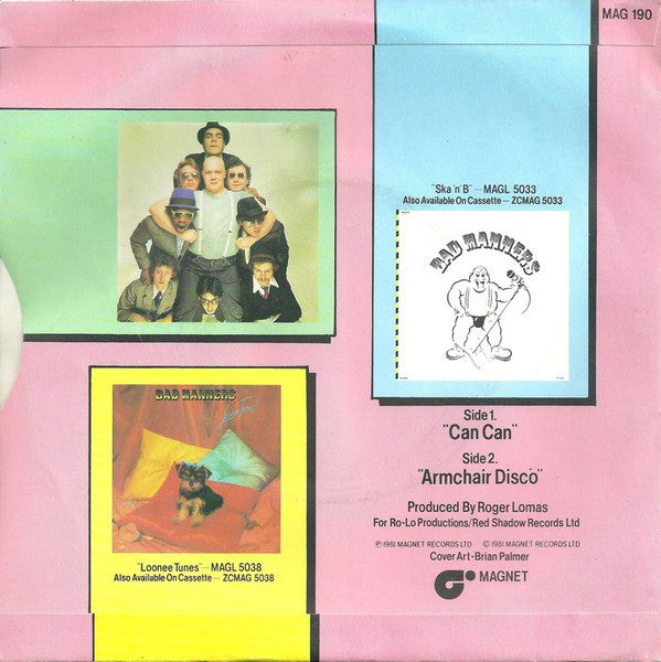 Bad Manners : Can Can (7", Single, Blu)