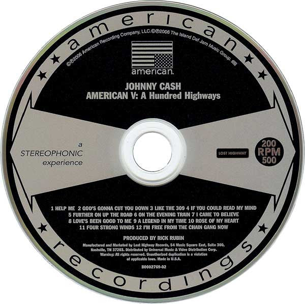Johnny Cash : American V: A Hundred Highways (CD, Album)